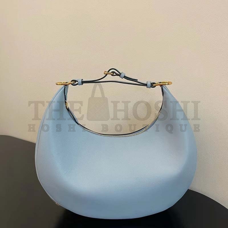 F**di Women FF F**digraphy Small Light Blue Leather Bag Master Quality