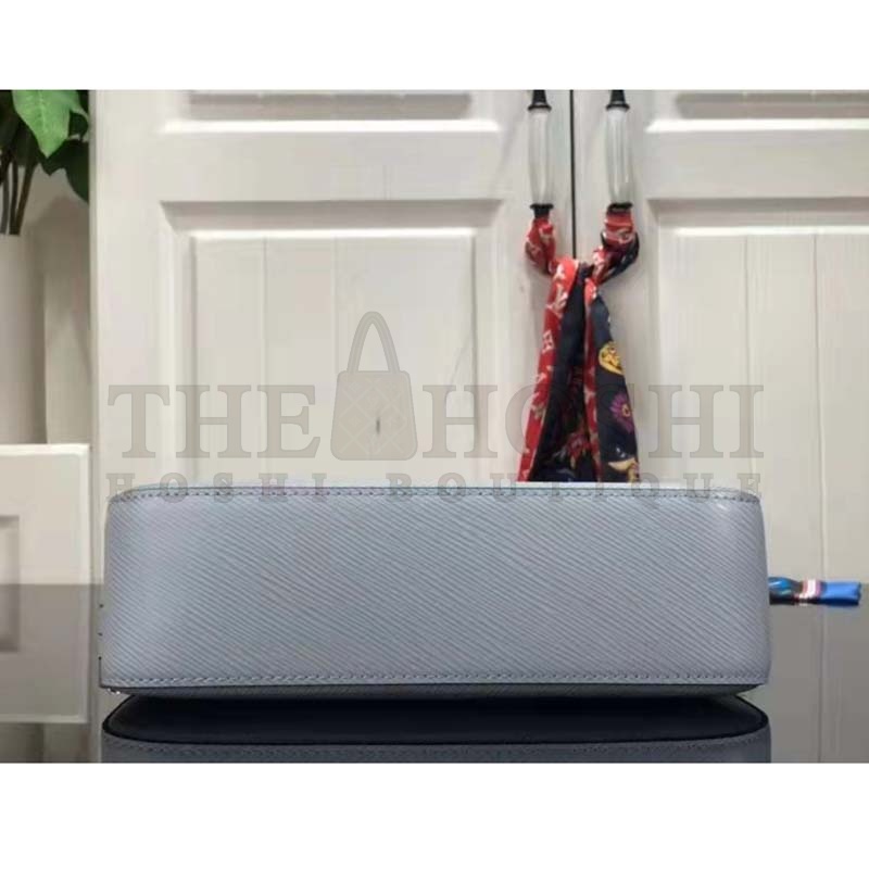 L0vis Vvtt0n LV Women Marelle Handbag Blue Epi Grained Cowhide Leather Canvas Master Quality