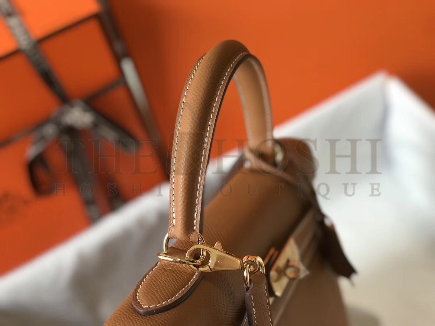 H**me5 Kelly 28cm Sellier Bag In Brown Epsom Leather Master Quality