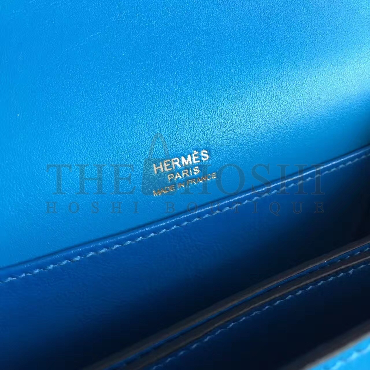 H**me5 Mini Sac Roulis Bag In Blue Hydra Swift Leather Master Quality