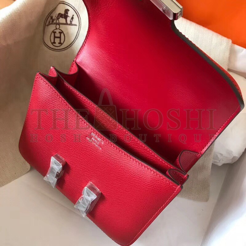 H**me5 Mini Constance 18cm Red Epsom Bag Master Quality