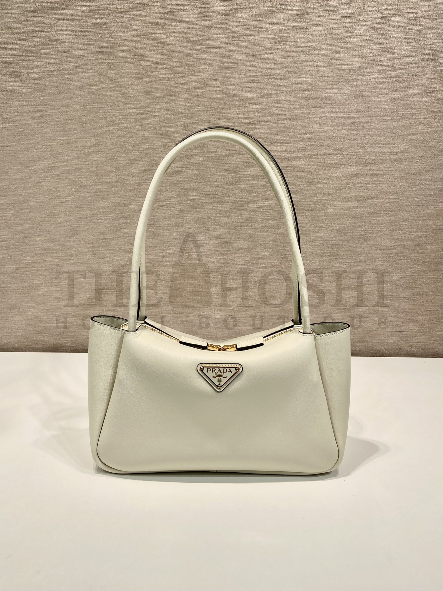 Pra*a 1BA444 Shoulder Tote Bag – Calfskin Leather with Dual Handles, 28×18×11 cm Master Quality