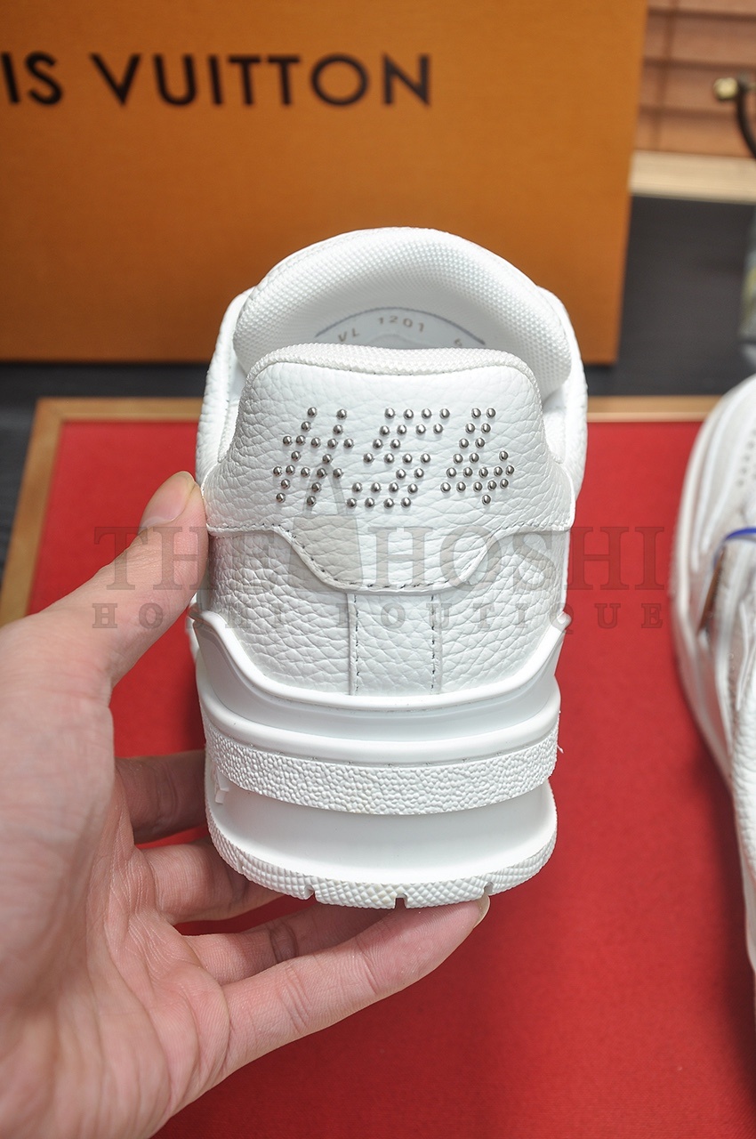 L0vis Vvtt0n LV Trainer Maxi Sneakers by Virgil Abloh | Monogram Embellished Platform Shoes | Unisex Sizes 35–45 Master Quality