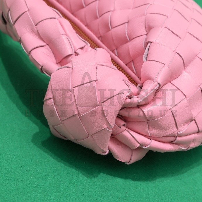 B0tt*ga Ven*ta Mini BV Jodie Bag In Pink Woven Leather Master Quality