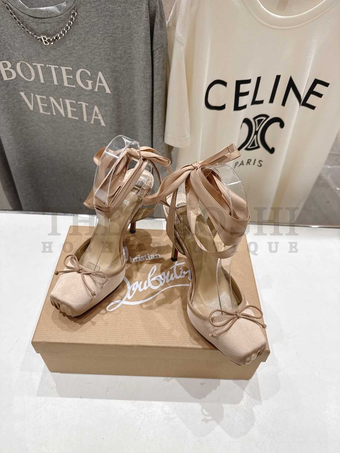 Chr1st1an Louboutin CL Cassia Lace Up Satin Pumps Heels 10cm Master Quality