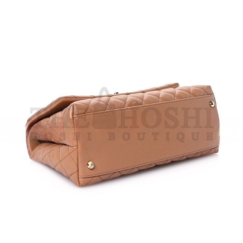 Ch**el CAVIAR SMALL QUILTED COCO HANDLE FLAP A92991 B05068 NB356 (29*18*12cm) Master Quality