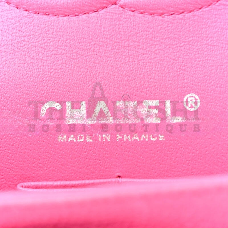 Ch**el IRIDESCENT CAVIAR QUILTED MEDIUM DOUBLE FLAP 1436314 (25*15*6cm) Master Quality