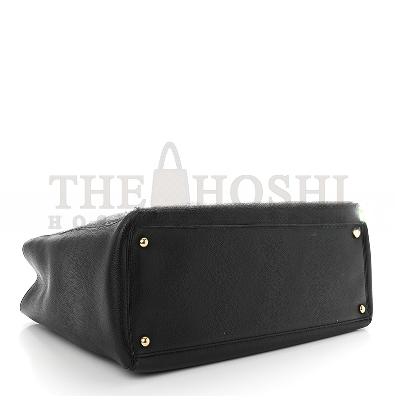 Ch**el CALFSKIN CERF EXECUTIVE SHOPPER TOTE BLACK AS93748 (36*23*15cm) Master Quality