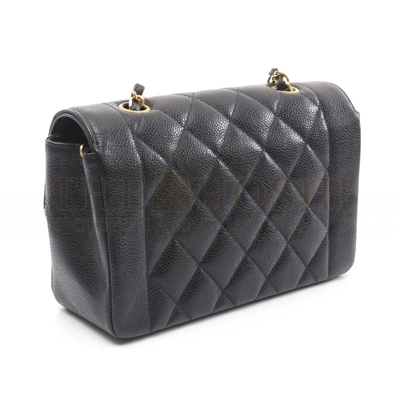 Ch**el CAVIAR SMALL DIANA FLAP BAG 210121 (22*14*7cm) Master Quality