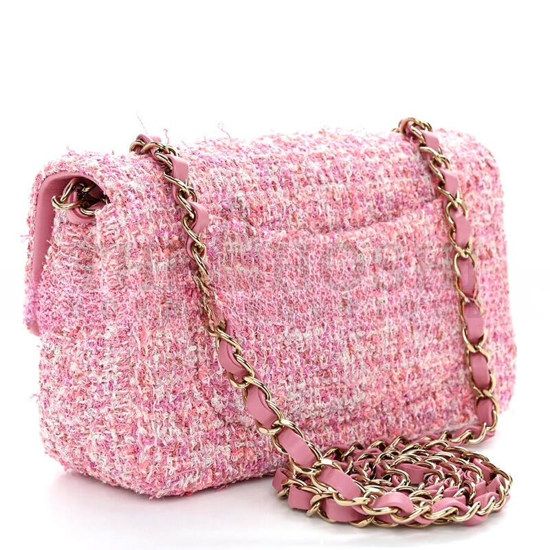 Ch**el MINI TWEED FLAP BAG 155672 (20*13*7cm) Master Quality