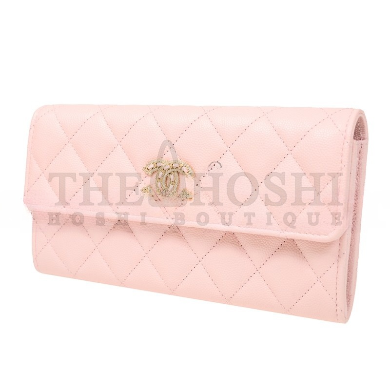 Ch**el LONG FLAP WALLET AP2740 B08043 NH620 (19.4*10.5*3cm) Master Quality