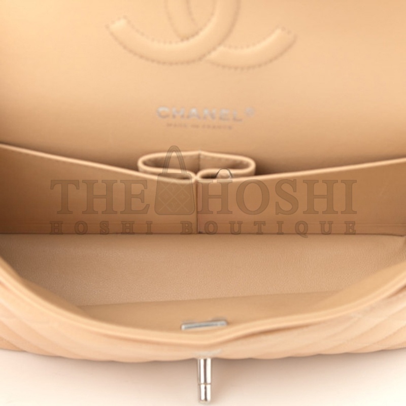 Ch**el CAVIAR QUILTED MEDIUM DOUBLE FLAP 1119069 (25*15*7cm) Master Quality