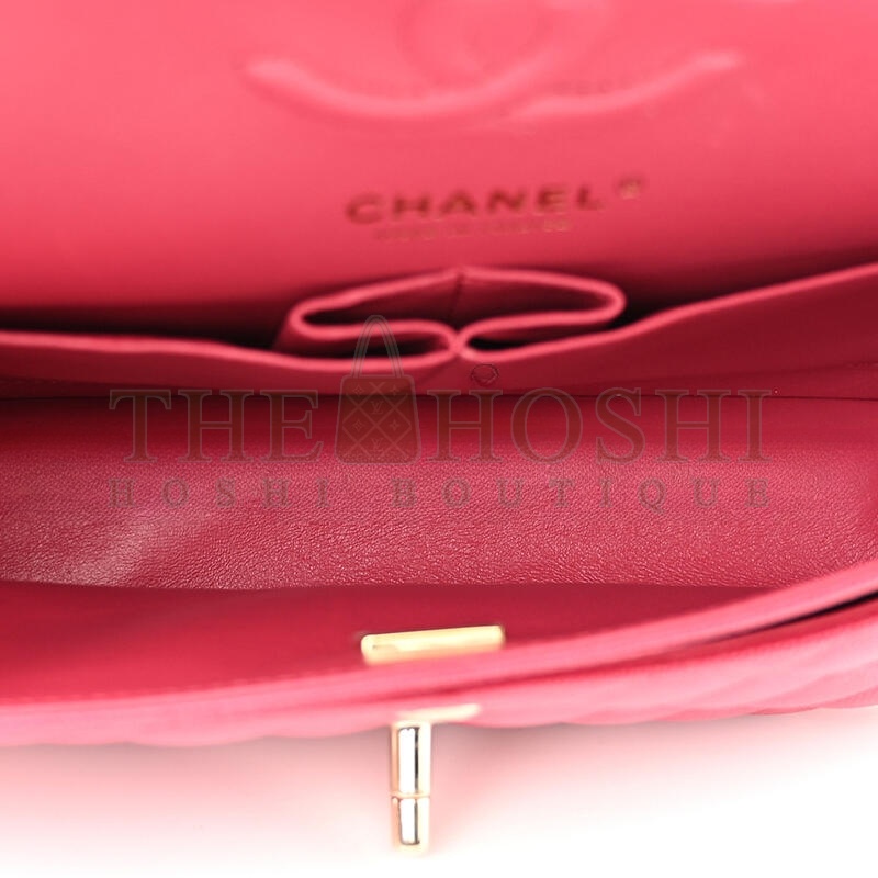 Ch**el CAVIAR QUILTED SMALL DOUBLE FLAP 1411761 (23*14.5*6cm) Master Quality