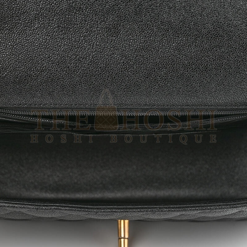 Ch**el CAVIAR QUILTED MINI TOP HANDLE FLAP 1161131 (20*12*7cm) Master Quality