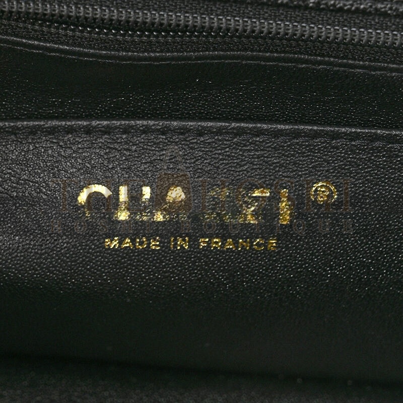 Ch**el CAVIAR QUILTED MINI TOP HANDLE FLAP 1161131 (20*12*7cm) Master Quality