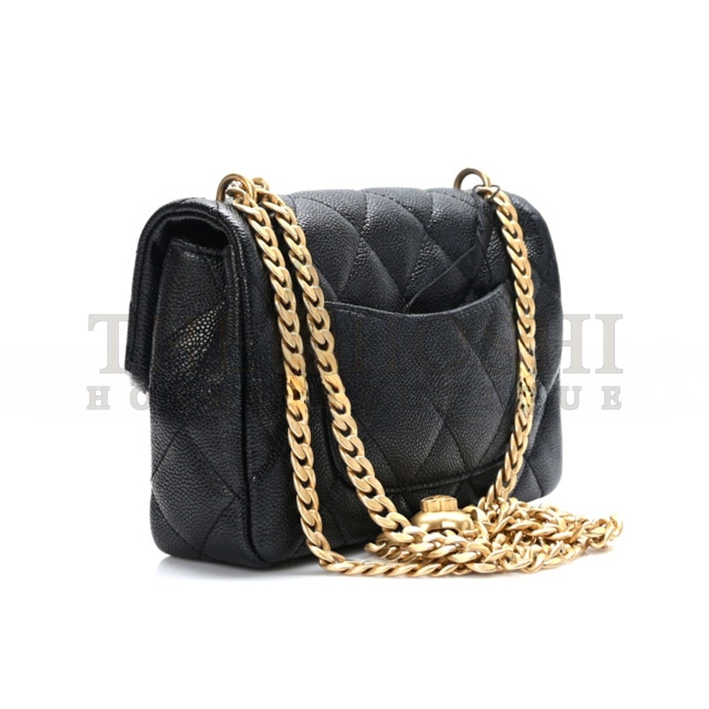 Ch**el CAVIAR QUILTED MINI SWEETHEART FLAP 1337872 (18*13*6cm) Master Quality