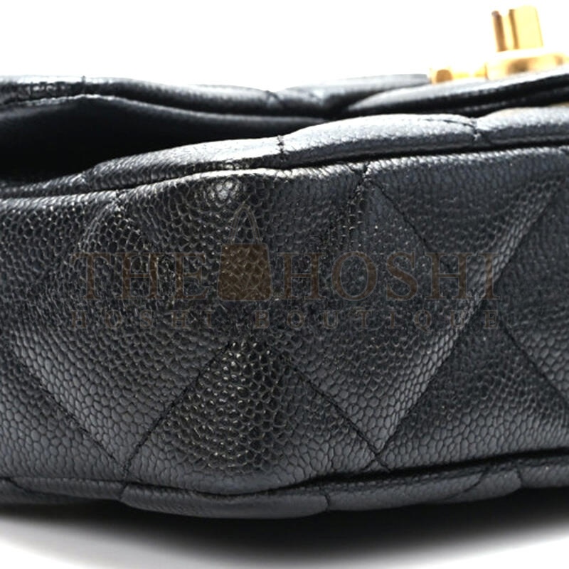 Ch**el CAVIAR QUILTED MINI SWEETHEART FLAP 1337872 (18*13*6cm) Master Quality