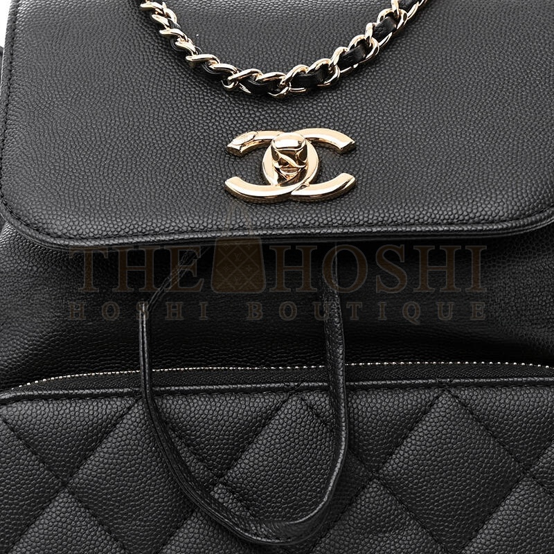 Ch**el CAVIAR QUILTED BUSINESS AFFINITY BACKPACK 1586970 (22*24*13cm) Master Quality