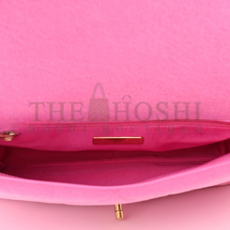 Ch**el DENIM QUILTED LARGE Ch**el 19 FLAP 1030020 (30*20*10cm) Master Quality