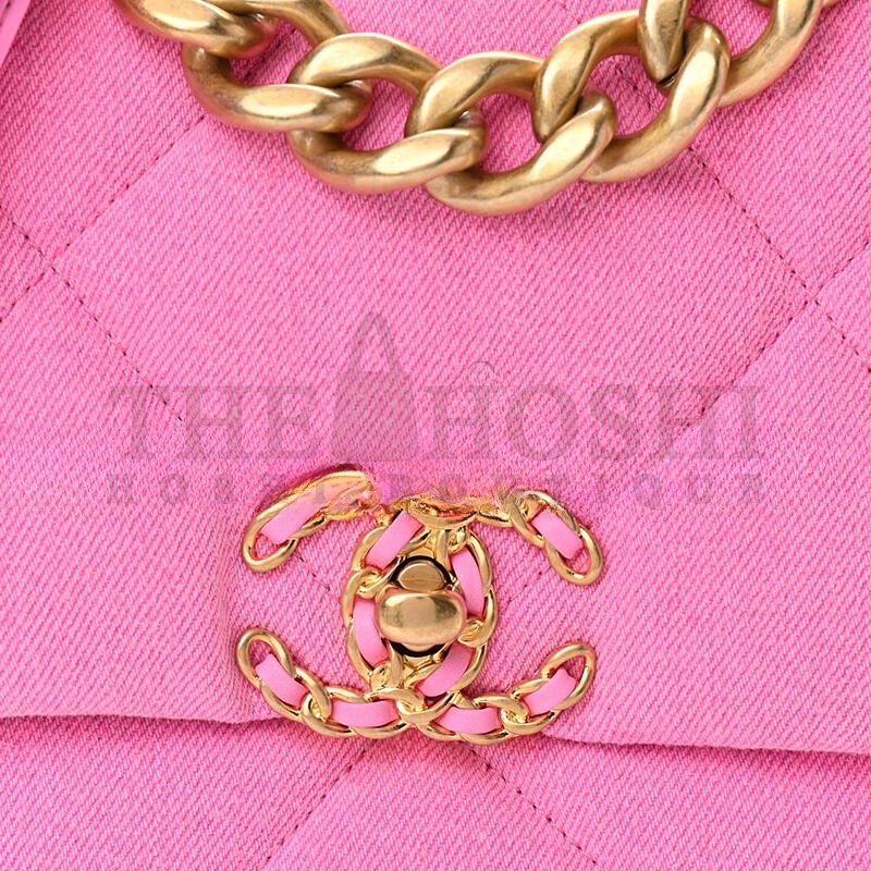 Ch**el DENIM QUILTED LARGE Ch**el 19 FLAP 1030020 (30*20*10cm) Master Quality