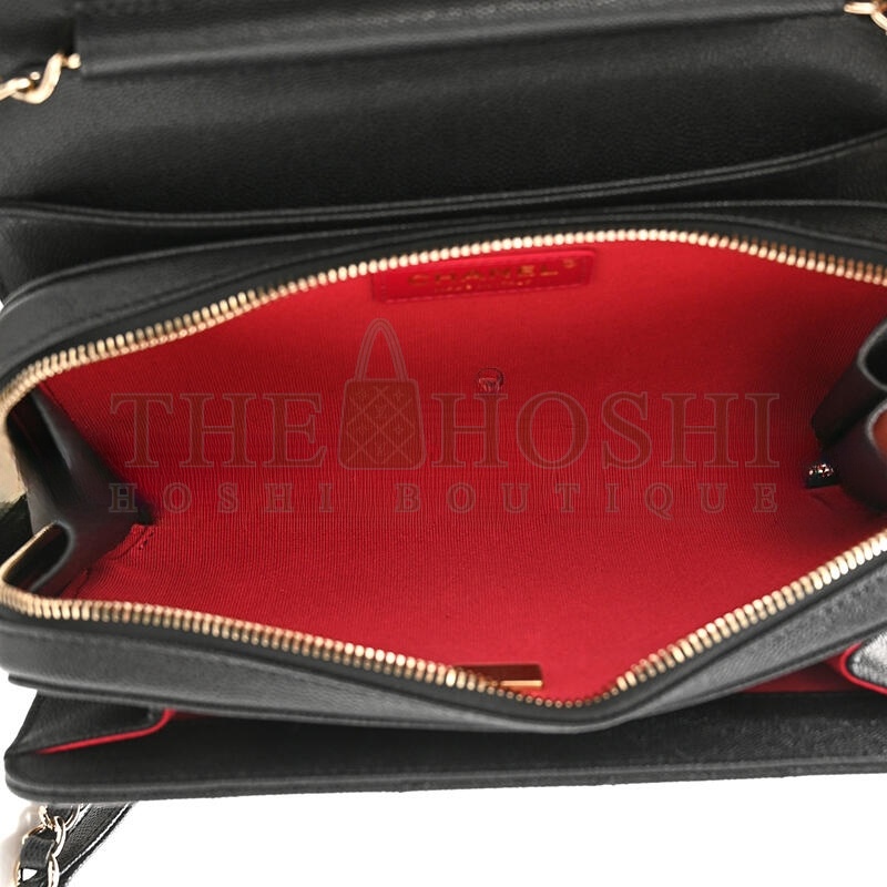 Ch**el CAVIAR QUILTED LARGE LIKE A WALLET FLAP AS3003 (22*16*8cm) Master Quality