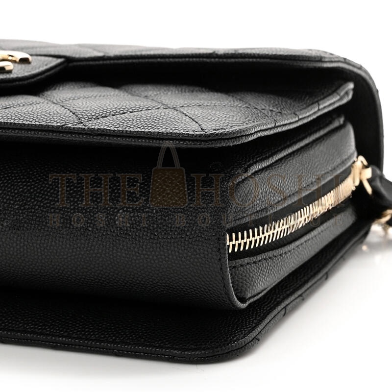 Ch**el CAVIAR QUILTED LARGE LIKE A WALLET FLAP AS3003 (22*16*8cm) Master Quality