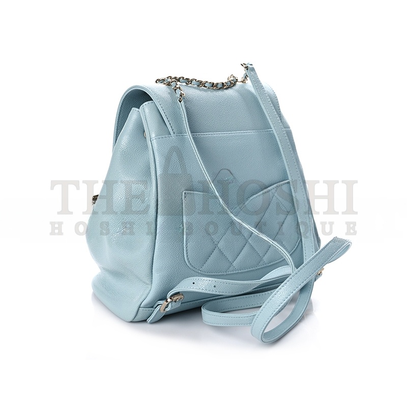 Ch**el CAVIAR QUILTED BUSINESS AFFINITY BACKPACK 1183510 (23*24*13cm) Master Quality