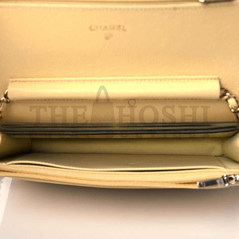 Ch**el CAVIAR QUILTED WALLET ON CHAIN WOC 1081398 (19*11*4cm) Master Quality