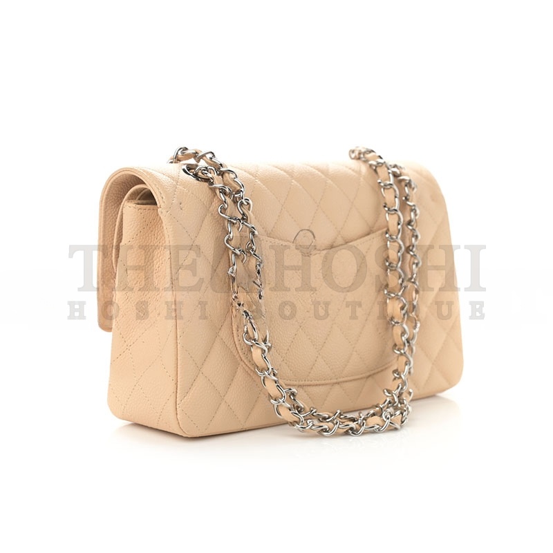 Ch**el CAVIAR QUILTED MEDIUM CLASSIC DOUBLE FLAP 1105739 (25*15*7cm) Master Quality