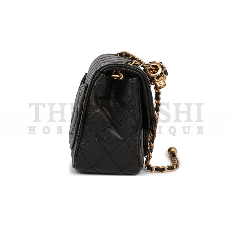 Ch**el PEARL CRUSH MINI SQUARE FLAP BAG 1400125 (17*14*8cm) Master Quality