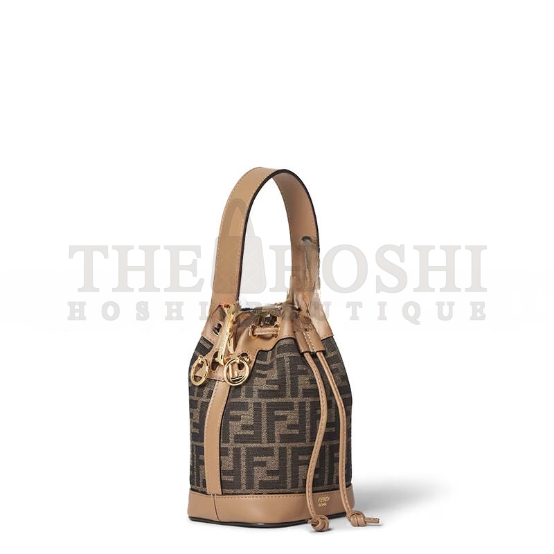 F**di MON TRESOR FABRIC BROWN 8BS093ALP3F1AOE (18*14*12cm) Master Quality