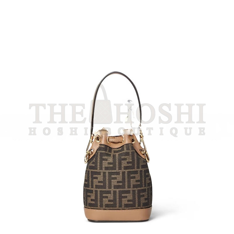 F**di MON TRESOR FABRIC BROWN 8BS093ALP3F1AOE (18*14*12cm) Master Quality