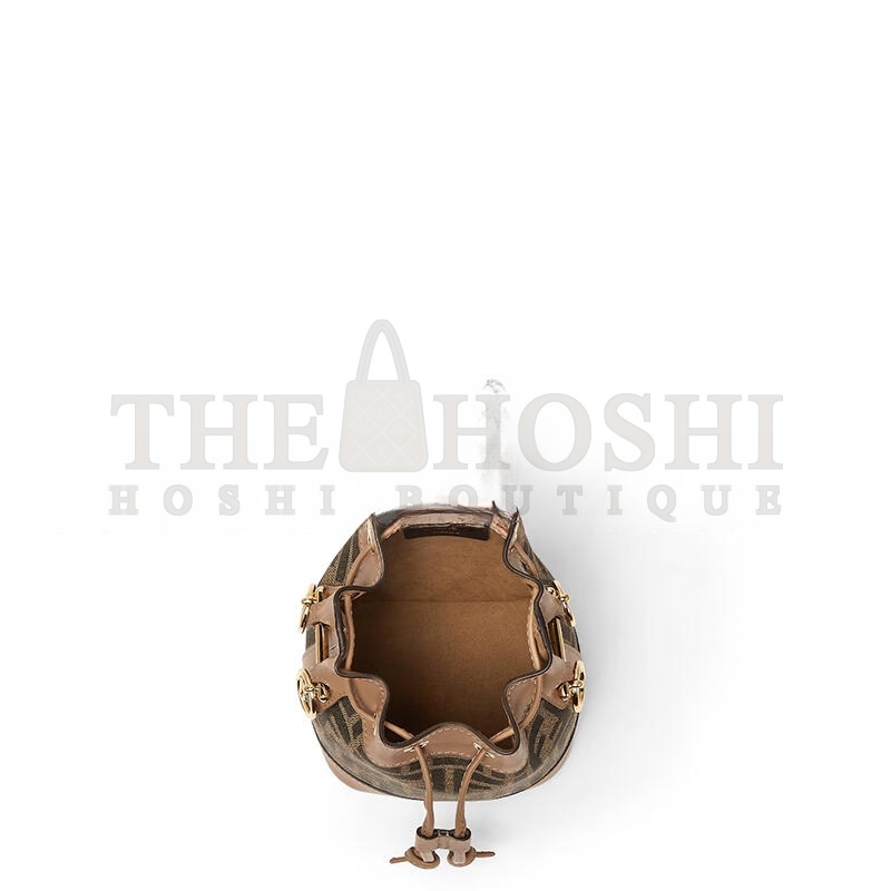 F**di MON TRESOR FABRIC BROWN 8BS093ALP3F1AOE (18*14*12cm) Master Quality