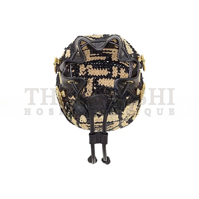 F**di MINI MON TRESOR LOGO BUCKET BAG ANEMONE 8BS010AD6JF0VQJ (18*12*10cm) Master Quality