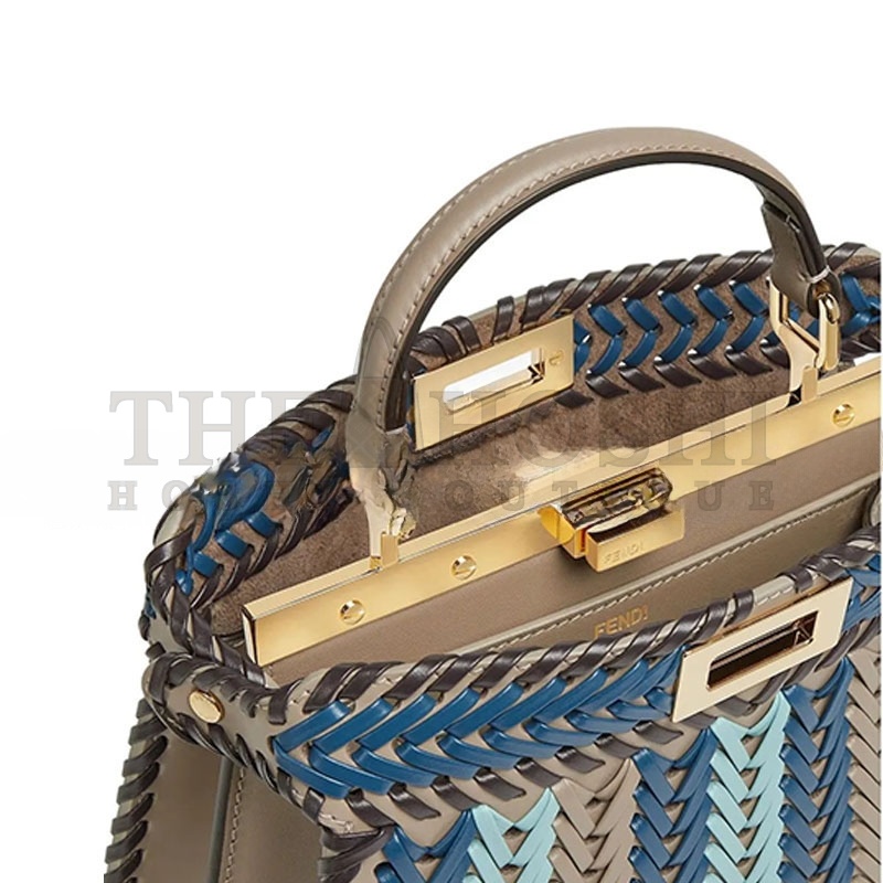 F**di PEEKABOO ISEEU LEATHER MULTICOLOUR 8BN327AS7EF1PPV (27*20*11cm) Master Quality