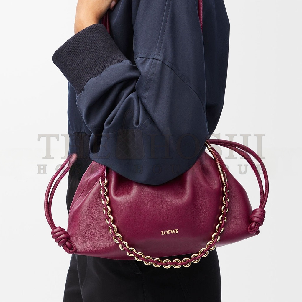 L0ew* MEDIUM FLAMENCO PURSE IN MELLOW NAPPA LAMBSKIN 0011092590 (30*20*10.5cm) Master Quality