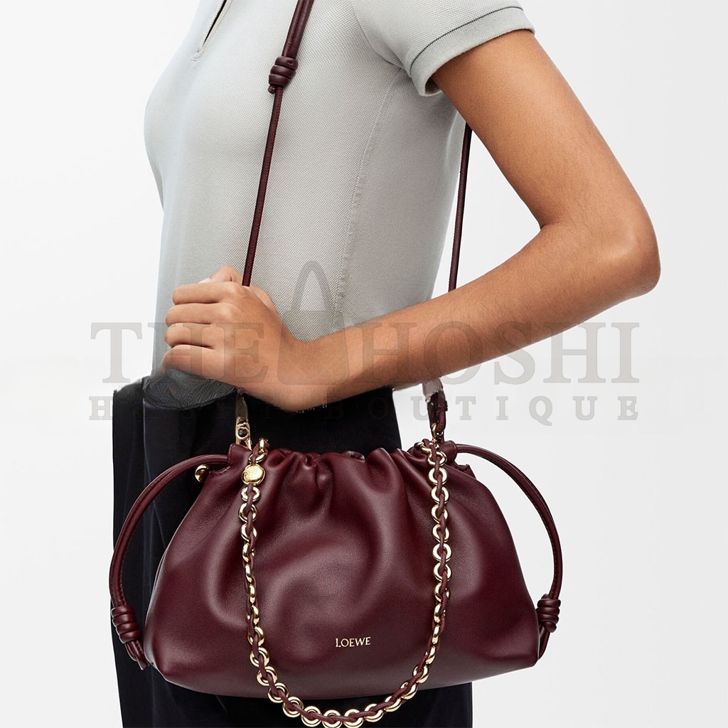 L0ew* MEDIUM FLAMENCO PURSE IN MELLOW NAPPA LAMBSKIN 0010980696 (30*20*10.5cm) Master Quality