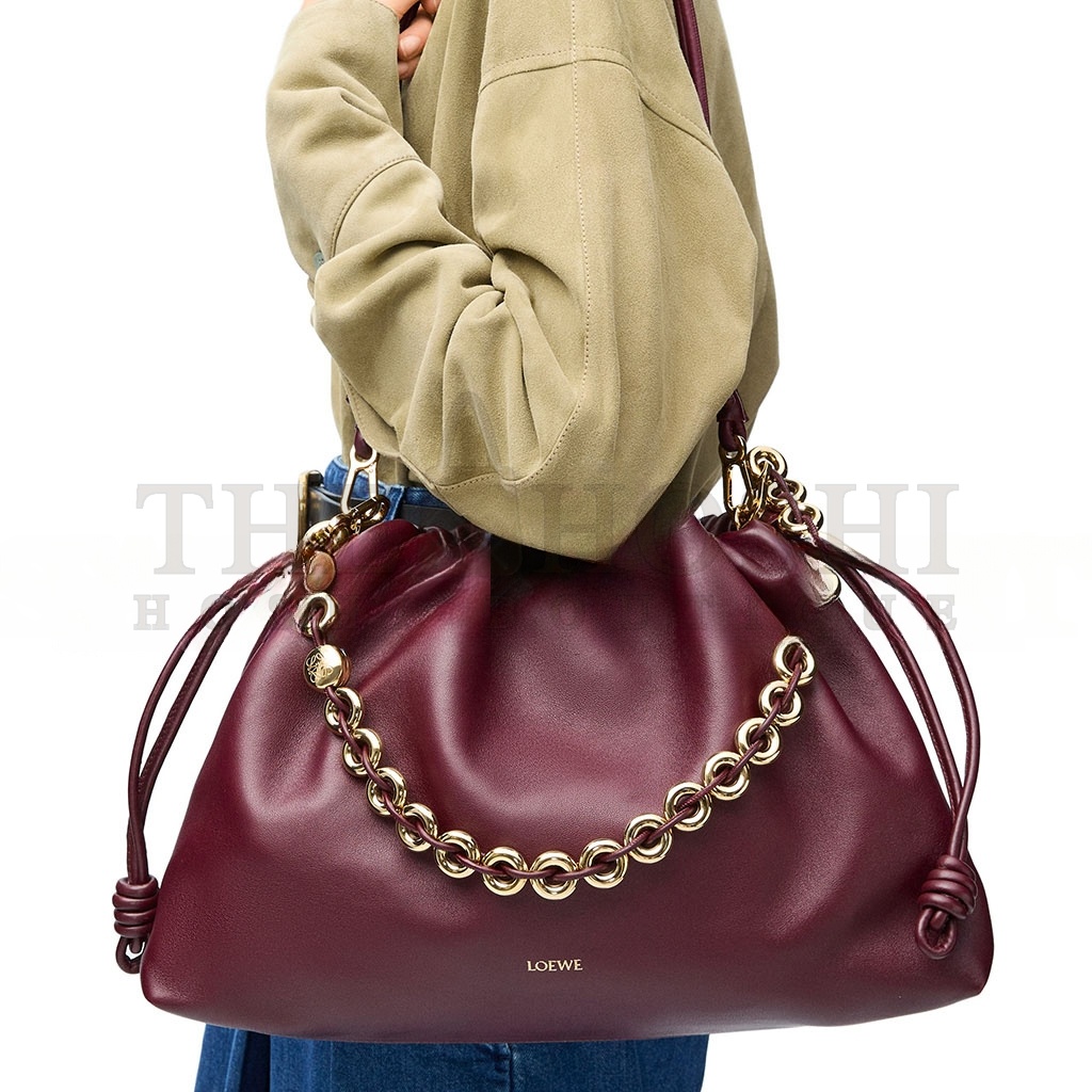 L0ew* LARGE FLAMENCO PURSE IN MELLOW NAPPA LAMBSKIN A411FPDX01 (41*26*9cm) Master Quality