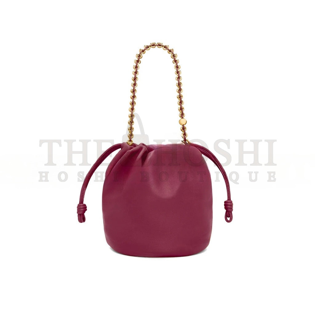 L0ew* FLAMENCO PURSE BUCKET IN MELLOW NAPPA LAMBSKIN A411FPBX02-1048 (32*24*17cm) Master Quality