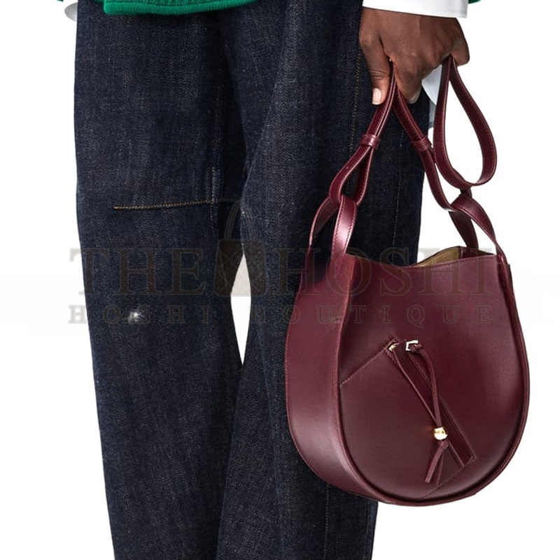 L0ew* HAMMOCK SLICE BAG IN SHINY CALFSKIN A538HHSX01 (21*25*10cm) Master Quality