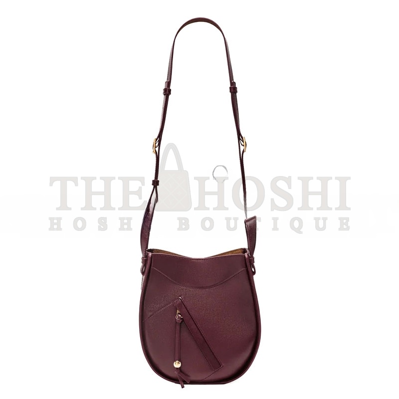 L0ew* HAMMOCK SLICE BAG IN SHINY CALFSKIN A538HHSX01 (21*25*10cm) Master Quality