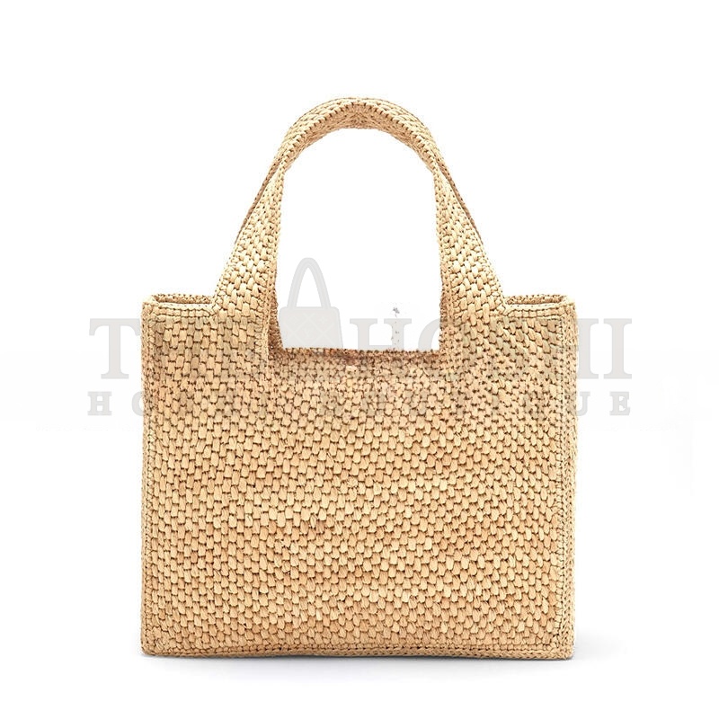 L0ew* FONT TOTE SMALL RAFFIA BAG A685B59X03NF (24*19.5*11cm) Master Quality