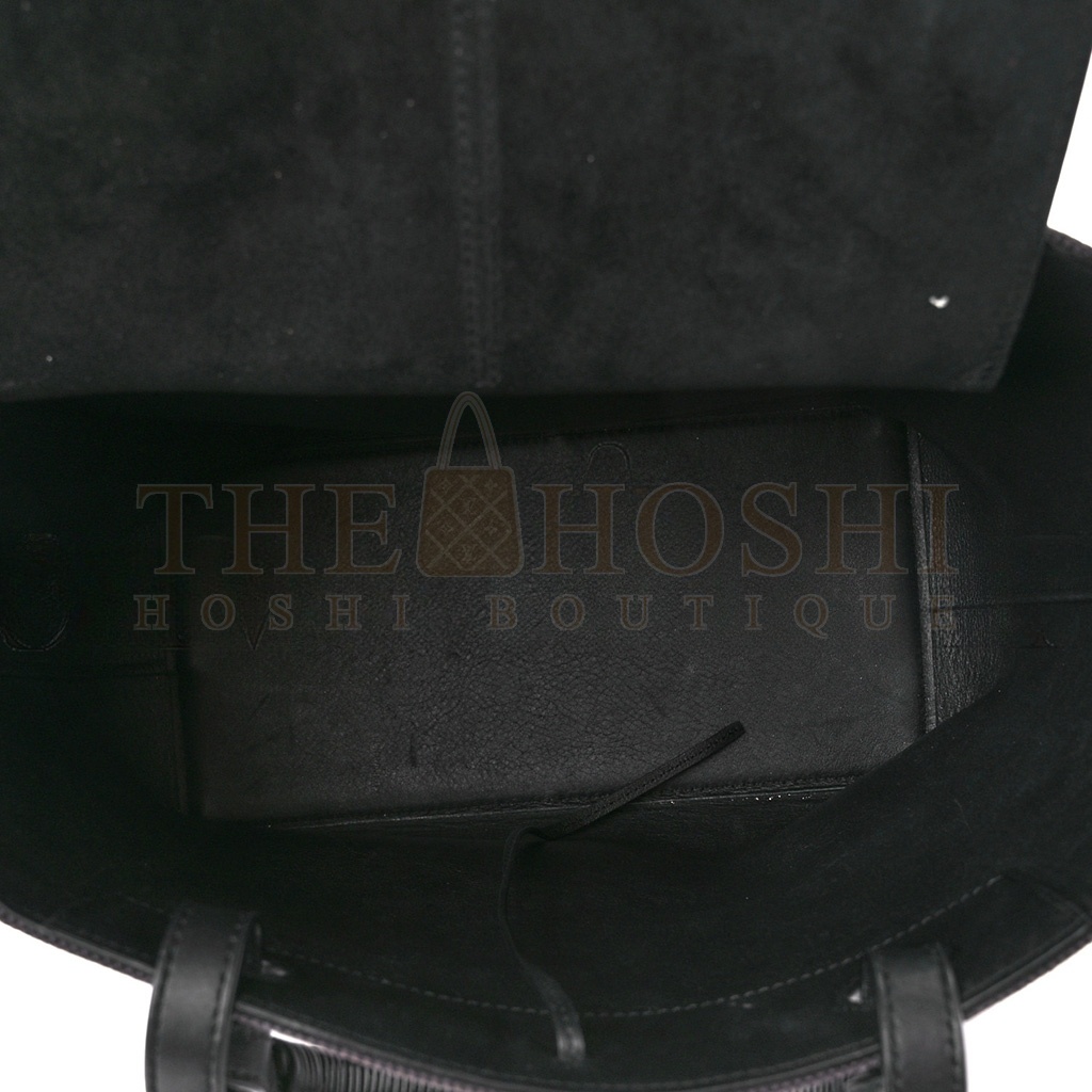 L0ew* CANVAS CALFSKIN MEDIUM ANAGRAM TOTE ANTHRACITE (32*30*17cm) Master Quality