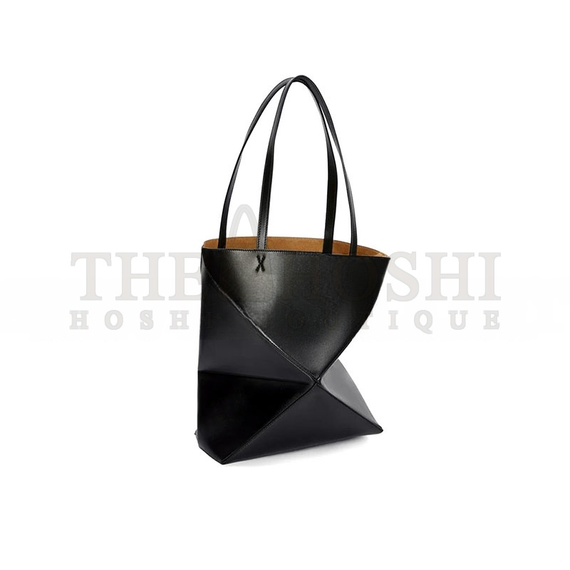 L0ew* MEDIUM PUZZLE FOLD TOTE IN SHINY CALFSKIN A657G50X01-1100 (31.5*25.5*14.5cm) Master Quality