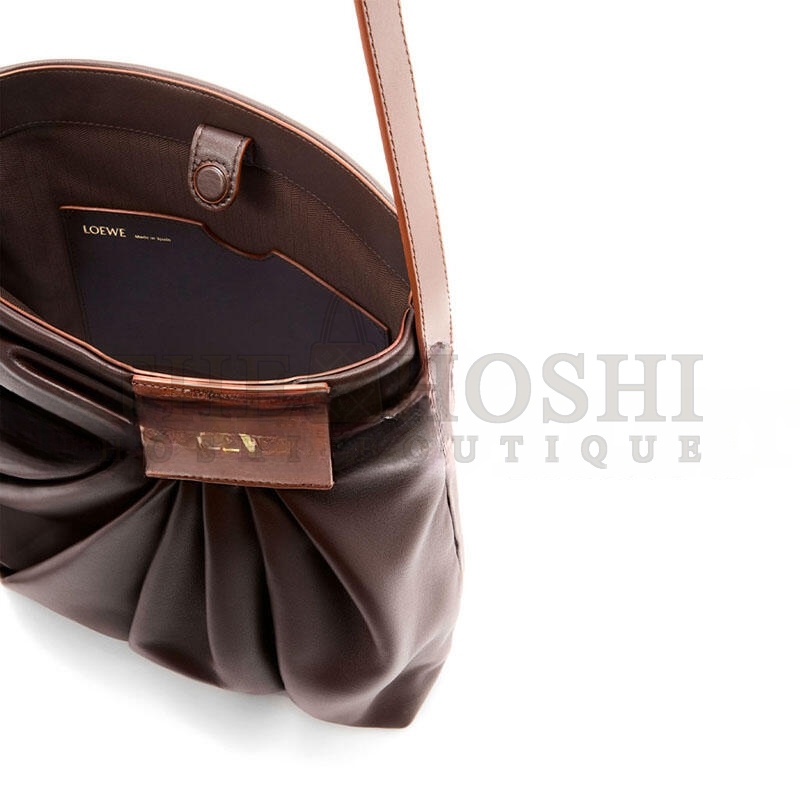 L0ew* DRAPED TOTE IN MELLOW NAPPA LAMBSKIN ADHBDPTX01-0018 (30*29*13cm) Master Quality