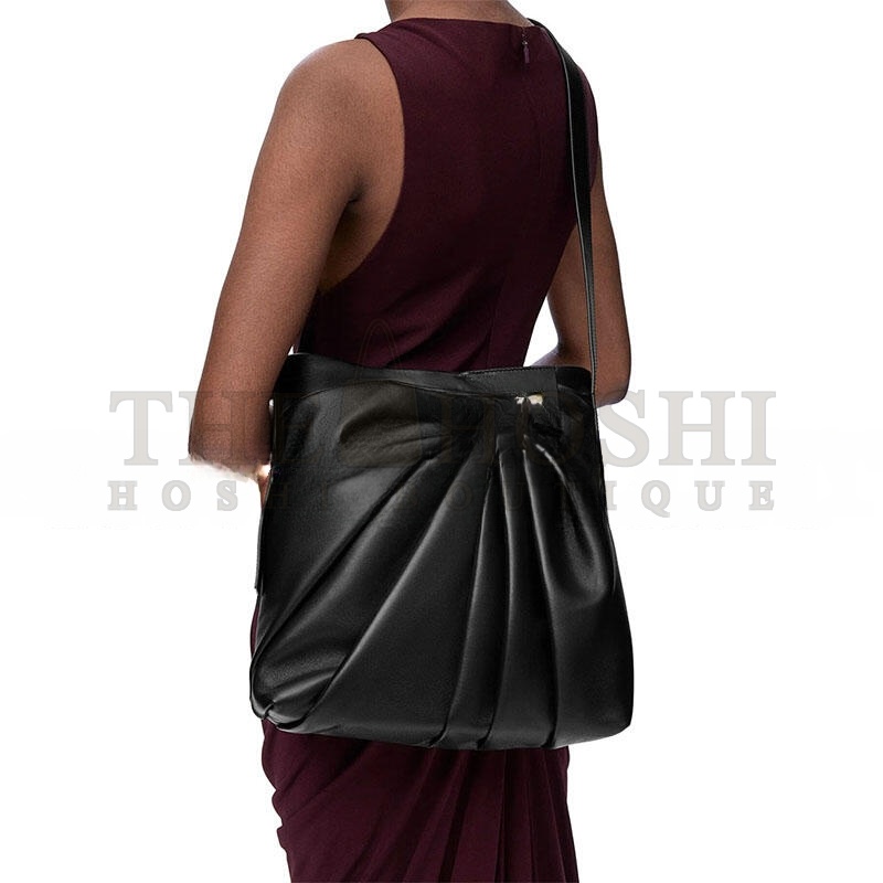 L0ew* DRAPED TOTE IN MELLOW NAPPA LAMBSKIN ADHBDPTX01-1100 (30*29*13cm) Master Quality