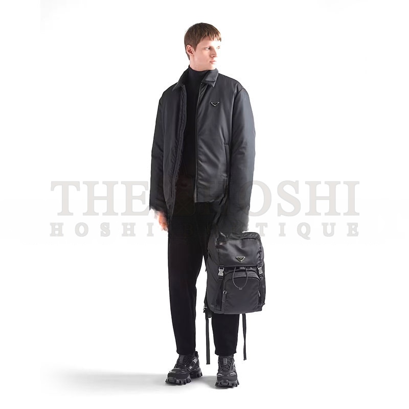 Pra*a RE-NYLON AND SAFFIANO LEATHER BACKPACK 2VZ135 (45*27*17cm) Master Quality