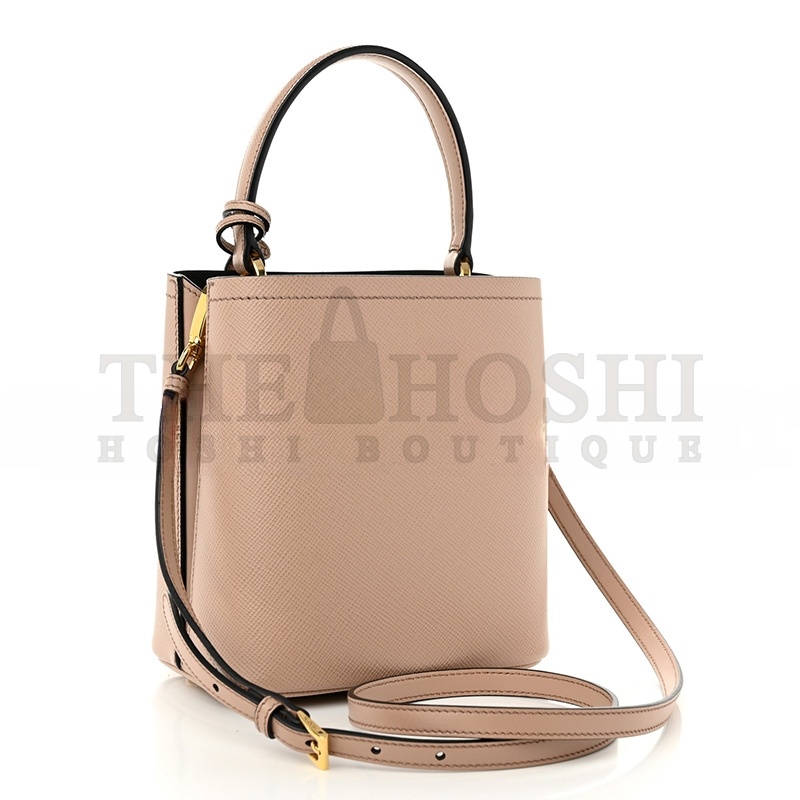 Pra*a SAFFIANO CUIR CALFSKIN SMALL PANIER BUCKET BAG CIPRIA 1BA217 (18*17*10.5cm) Master Quality