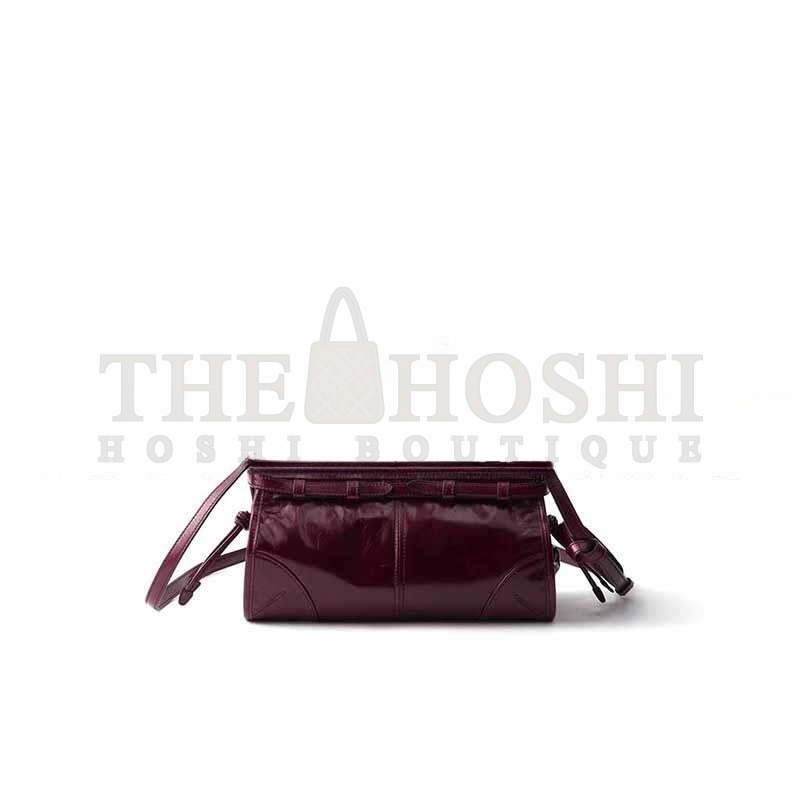 Pra*a BONNIE SMALL LEATHER SHOULDER BAG 1BH215 (26*14*12cm) Master Quality