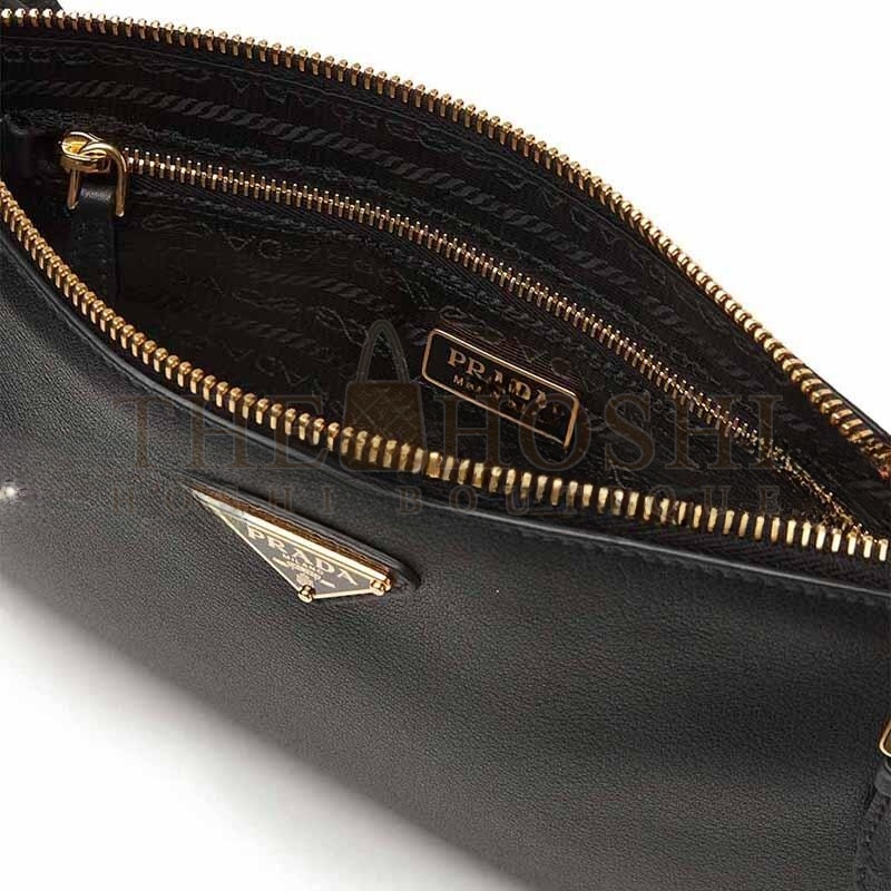 Pra*a SMALL ENVELOPE SHOULDER BAG IN GRAINED LEATHER 1NE545 (24*14cm) Master Quality